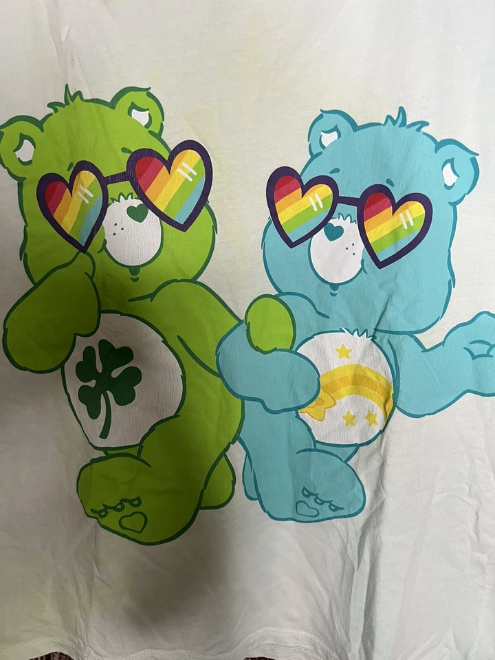 Zara Youth Girls White Care Bear Short Sleeve Shirt Size 10 - Image 3 of 4