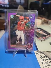 2022 Bowman Chrome Adrian Placencia 1st Bowman Prospect Purple Shimmer 159/250