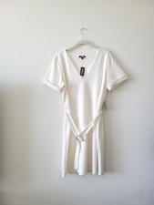 NWT Express beige sheat belt dress, medium.