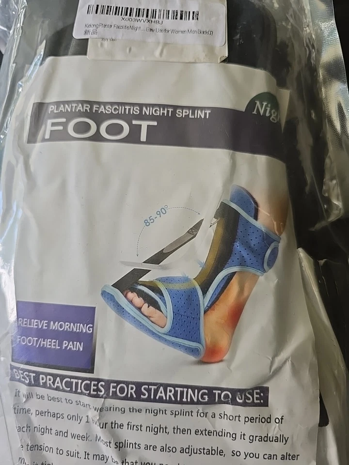 NEW Plantar Fasciitis Night Splint Foot Drop Ankle Brace Support Pain Relief!!! - Image 2 of 4