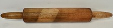 vintage maple wood rolling pin 15" x 1 7/8" Lot 23