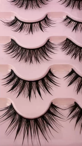 Cat-Eye Makeup Wet Look Manga Lashes Fake Eyelashes Cosplay Lashes - Video 1 of 1