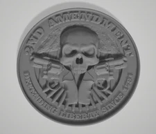 3d Model Stl File for CNC Router Laser and 3D Printer 2nd amendment 2000's Model