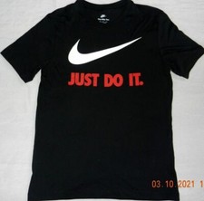 Image of Nike Classic Swoosh Tick Ultra Just do it logo T-Shirt Size M-L-XL Black 20 colo