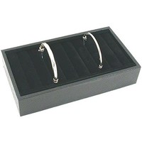 1 X Black Velvet Bangle Bracelet Display Tray Jewelry Case, New, Free Shipping on sale 1 X Black Velvet Bangle Bracelet Display Tray Jewelry Case, New, Free Shipping on sale