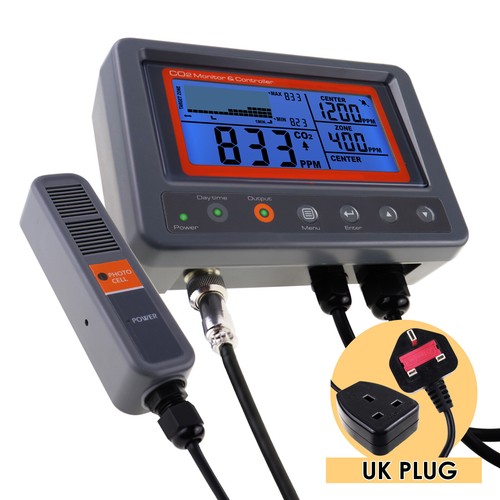 Controller CO2 avanzato monitor anidride carbonica con funzione relè, da parete - Foto 14 di 15