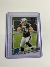 2023 Panini Donruss Clearly Michael Mayer #75 Base Set Rated Rookie Raiders NFL