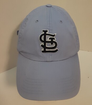 St Louis Cardinals Baseball Hat Womans Light Blue With Logo T.E.I. Adjustable