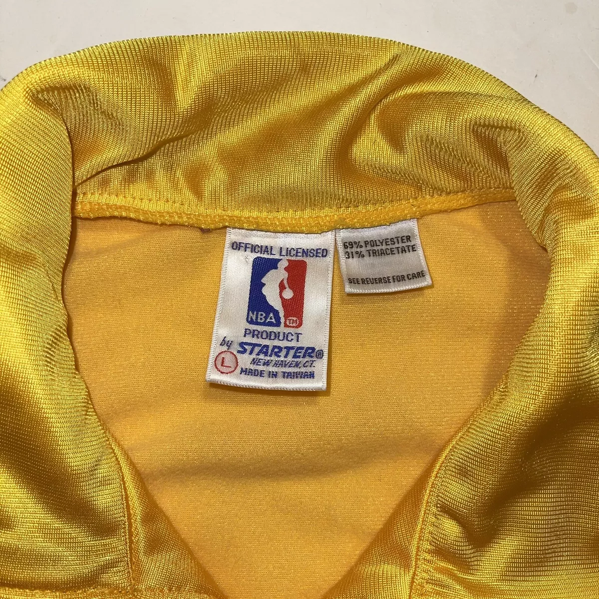 RARE Vintage 80s 90s STARTER NBA Authentics Los Angeles Lakers Warm Up Jacket L