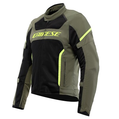 Motorrad Dainese Air Frame 3 Tex-Jacke (Grün/Schwarz/Neongelb)  Gr: 52