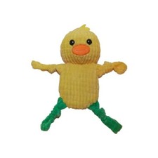 Yellow Baby Duck Bird Lovey Security Blanket Plush Toy Corduroy Crinkle Knots