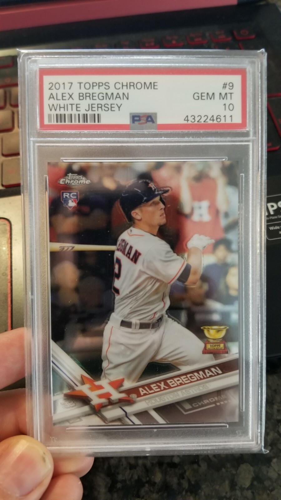 2017 Alex Bregman Topps Chrome #9 Rookie RC PSA 10 GEM MINT