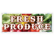 FRESH PRODUCE CLEARANCE BANNER Advertising Vinyl Flag Sign INV