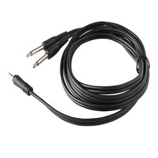 6ft 6.35mm Male Mono Cable 2 "1/4 Audio Cable to Mini Jack Stereo 3.5mm Cable