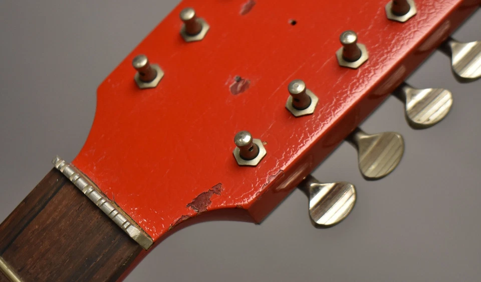 1960's Danelectro 12-String Prototype Neck Red w/Box - Image 4 of 4