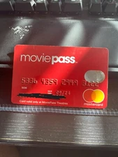 MoviePass RED card! Rare Memorabilia Collectors Item