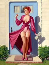 Woman Caught In Underwear Outside 8.5x11" Photo Print Lovely Pinup by Art Frahm