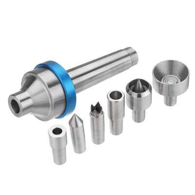 Interchangeable Live Center MT2 Taper 2 Shank with 6pcs Interchangeable Center