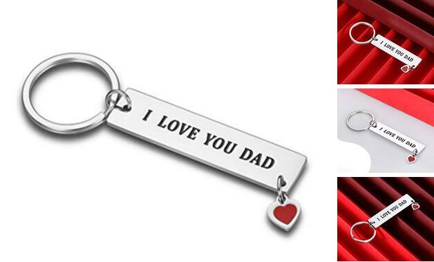 i love you dad keychain