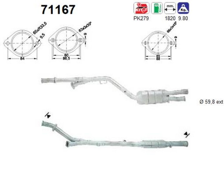 240 KW 326 CV CATALIZZATORE PER Mercedes Classe S W140 500 SE,SEL