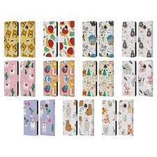 OFFICIAL HAROULITA ANIMAL PATTERNS LEATHER BOOK WALLET CASE FOR MOTOROLA PHONES