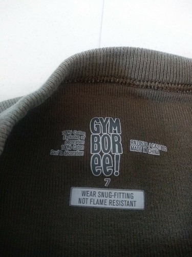 Gymboree Boys Size 7 Snug Fit Green Bear Pajama Top - Picture 8 of 9