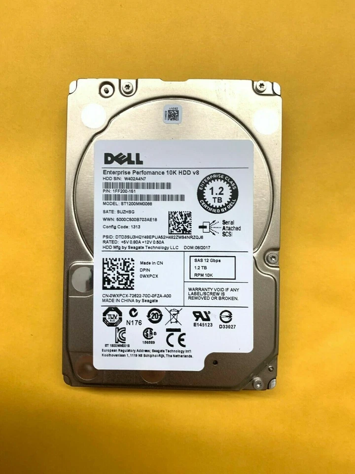 NEW Dell ST1200MM0088 WXPCX 0WXPCX 1.2TB 10K SAS 12GB/s 2.5 in HDD Hard Drive - Image 3 of 4
