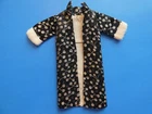 Vtg Barbie-Clone Premier/Progressive Black & Silver Brocade Dress Coat