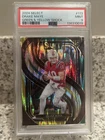 Panini 2024 Select Drake Maye Green & Yellow Shock Prizm RC #113 PSA 9 Patriots