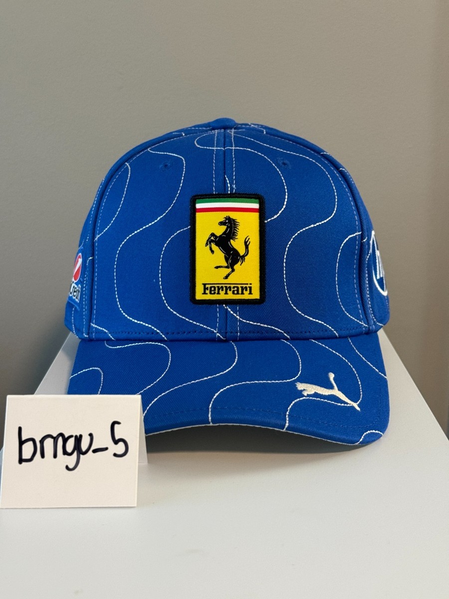 Scuderia Ferrari F1 PUMA 2025 Monza GP Team Baseball Cap Blue