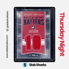 2012 ITG SUPERLATIVE GUY LAFLEUR FAMOUS FABRICS RAISED TO RAFTERS SILVER MEM /9