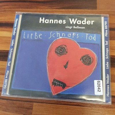 HANNES WADER singt bellmann liebe schnaps tod EX/VG+ (CD Album, Liedermacher)
