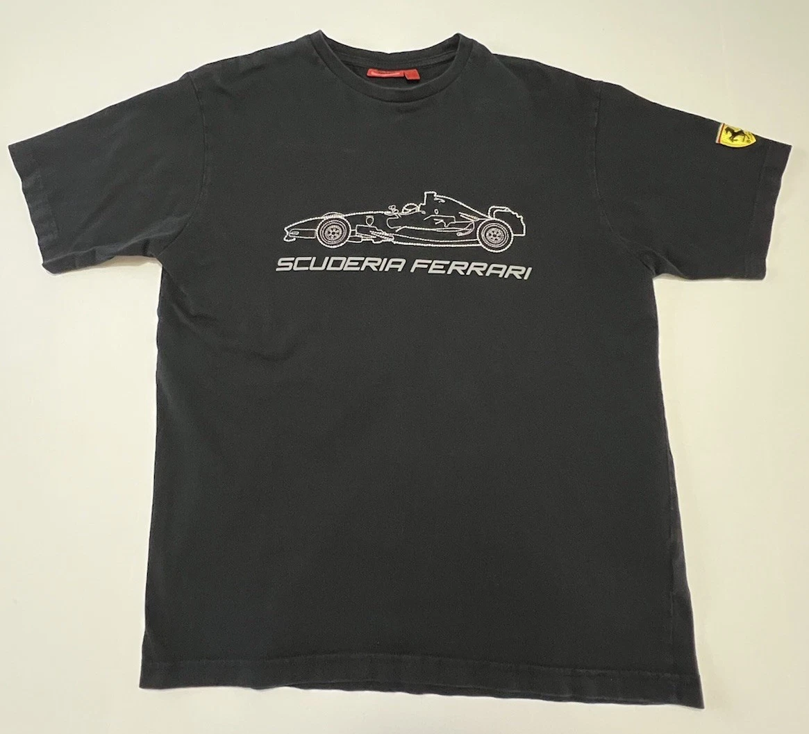 T-Shirt À Manches Courtes Faded Check Scuderia Ferrari Enfant Taille 11