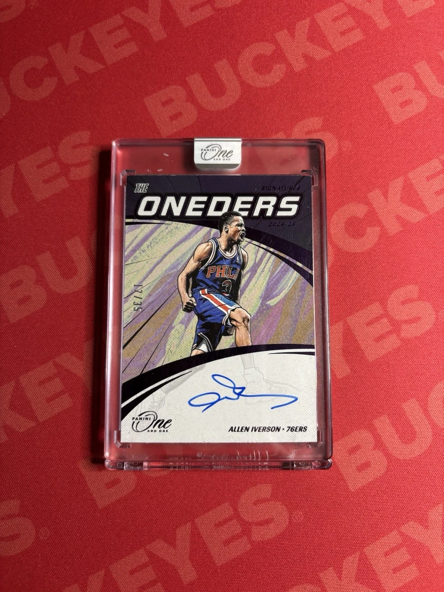 Panini Allen Iverson Basketball Autographed Sports Trading Cards