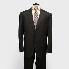 Suitsupply 2 Piece Suit 50S Charcoal Stripe VBC Super 110 Wool Surgeon Dual Vent