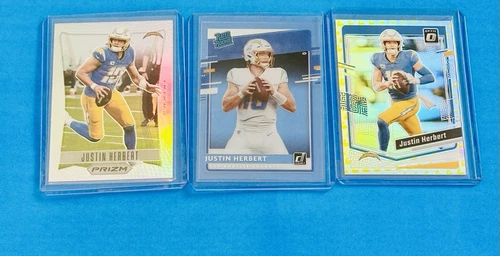 2020 Panini Chronicles - Clearly Donruss Rated Rookie Justin Herbert FIRE LOT🔥