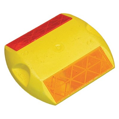 3M RPM-291-YR Pavement Marker,Yellow/Red,4'' L,PK100 49ZW11