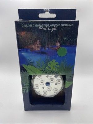 Waterproof Magnetic 4 Mode LED Color Changing Pool Wall Light w/ Remote Control