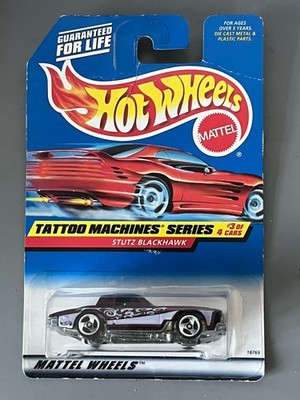 Hot Wheels Stutz Blackhawk 1998 Tattoo Machines Series Long Card No687