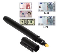 Money Detector Counterfeit Fake Forged Bank Note Money Tester Marker Pen