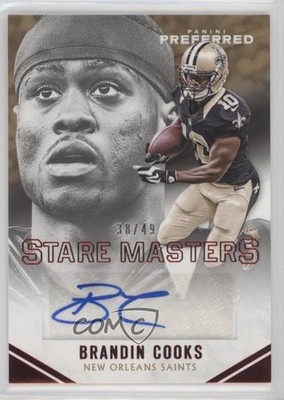 2016 Panini Preferred Stare Masters 38/49 Brandin Cooks #377 Auto 12l4