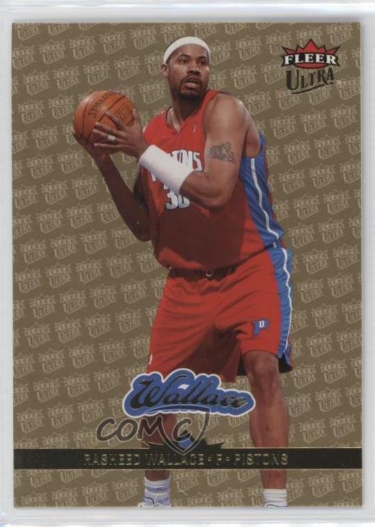 2006-07 Fleer Ultra Gold Medallion Rasheed Wallace #46 2b6