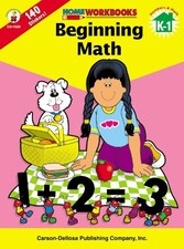 Beginning Math, Grades K - 1 Home Workbooks - - Good - See condition notes