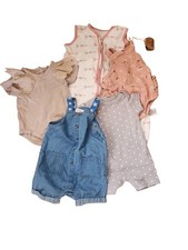 3-6 Month 5 Piece Spring Baby Girl Clothing Lot Bundle One pieces Sleep Sack