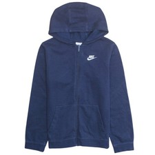 Nike Kapuzenpullover Jungen blau Full Zip XL 158-170cm Baumwollmischung
