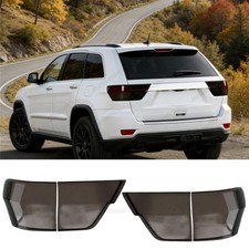 For Jeep Grand Cherokee 2011-13 Rear Tail Light Cover Guard Trim Smoked Black