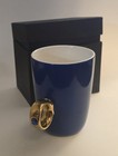 Fred and Friends Coffee Mug 2012 Gold Cobalt Jeweled Yusuke Fujinuma — photo 1