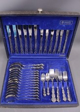 Approx 43 x Pcs ONEIDA Stainless Steel 6 Person Cutlery Set In Canteen -R15