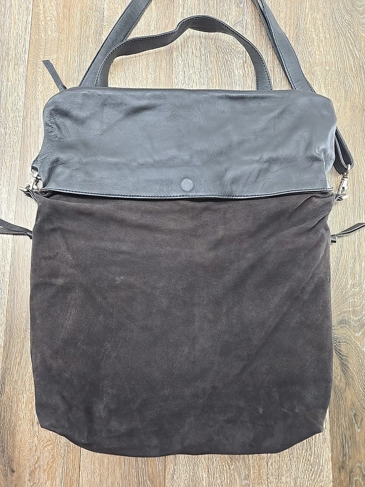 Bolso Mensajero Boho de Cuero y Gamuza Flexible Nikel y Suela N+S Cartera para Mujer N+S Foto 3 de 4