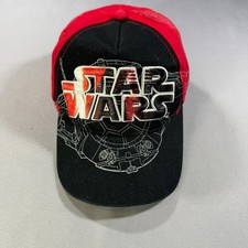 Star Wars Baseball Cap Kids OSFM Red Black Graphic Ship Snapback Lucasfilm Brim